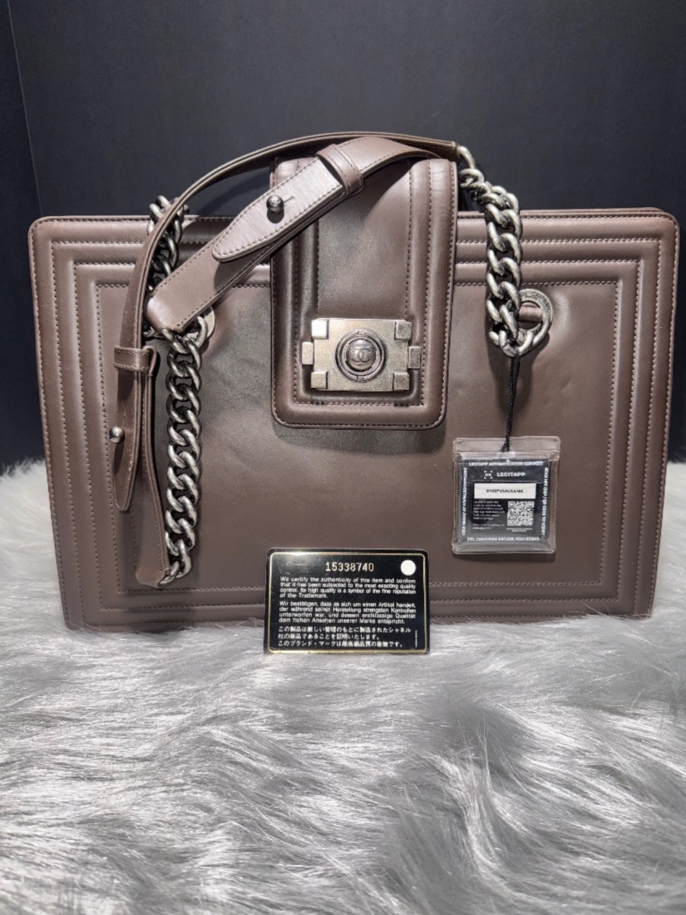 Chanel Boy Flap Shopper Tote~w/COA